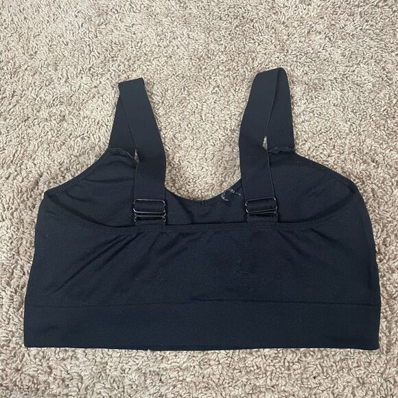 Juicy Couture Intimates Bralette Size 1X XL Black Wireless Comfy Comfort Lounge - Picture 3 of 8